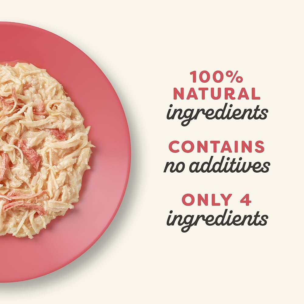 Applaws 100% Natural Wet Cat Food Chicken Breast with Duck in Broth, Limited Ingredients Pet Food 60g Pot (Pack of 10)