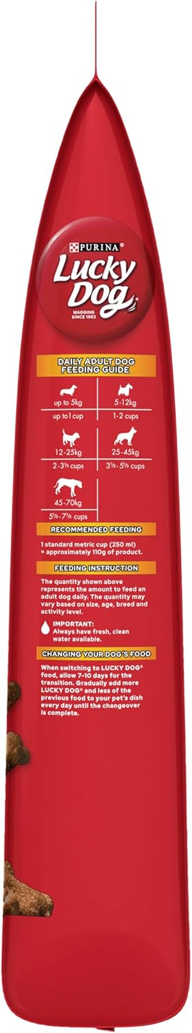 LUCKY DOG Adult Dry Dog Food Roast Chicken Vegetable Pasta Flavour 8kg