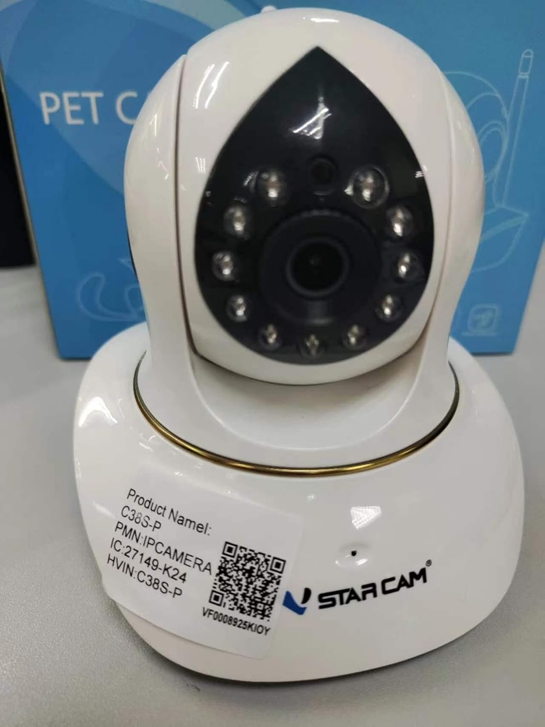 VSTARCAM Pet Camera with Laser, 3MP 2.4GHz WiFi Interactive Dog & Cat Laser Toy with Night Vision
