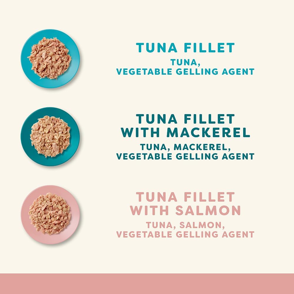 Applaws 100% Natural Wet Cat Food Mixed Variety Fish Selection in Jelly Pouch 70g (Pack of 48), Limited Ingredients Pet Food