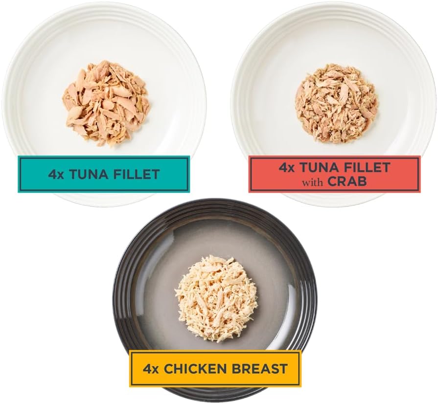 Reveal Natural Wet Cat Food, 12 Count, Grain Free, Limited Ingredient Canned Food for Cats, Variety in Broth, 70g Tins