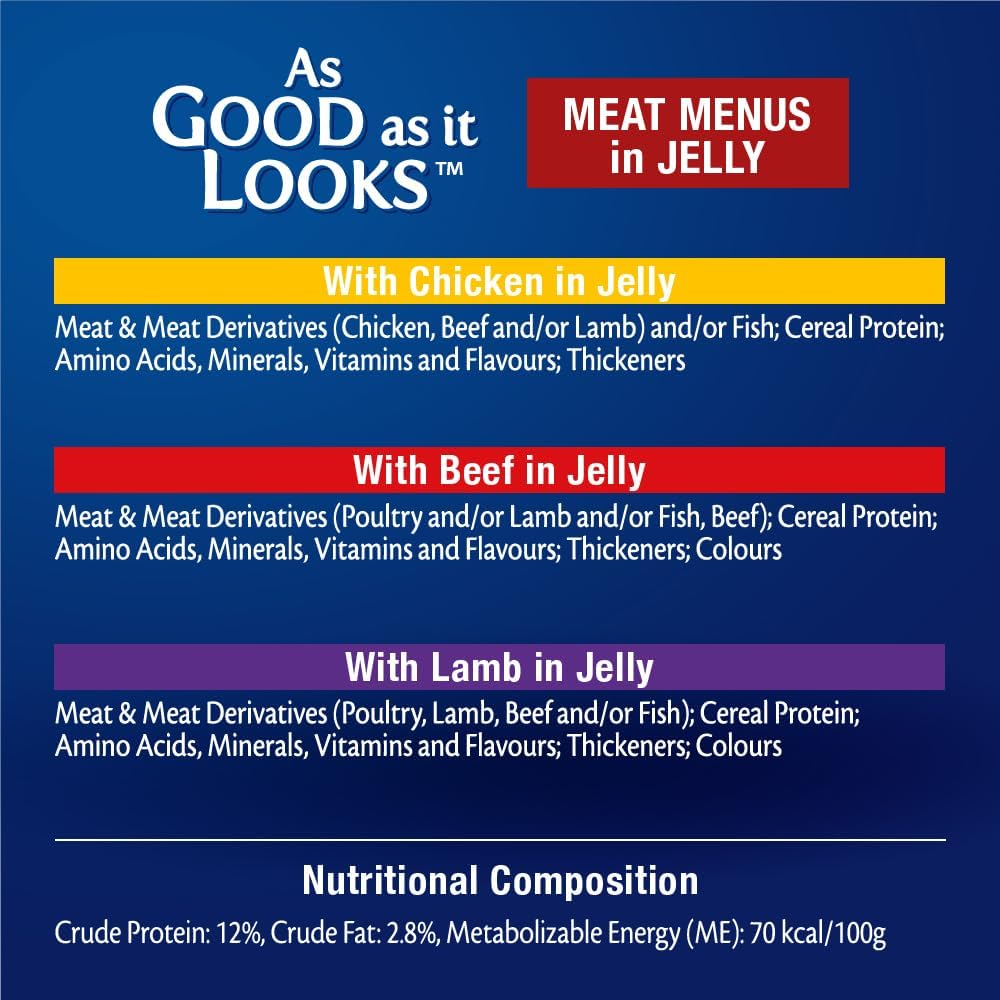 FELIX Adult As Good As It Looks Meat Menu in Jelly Wet Cat Food 54x85g