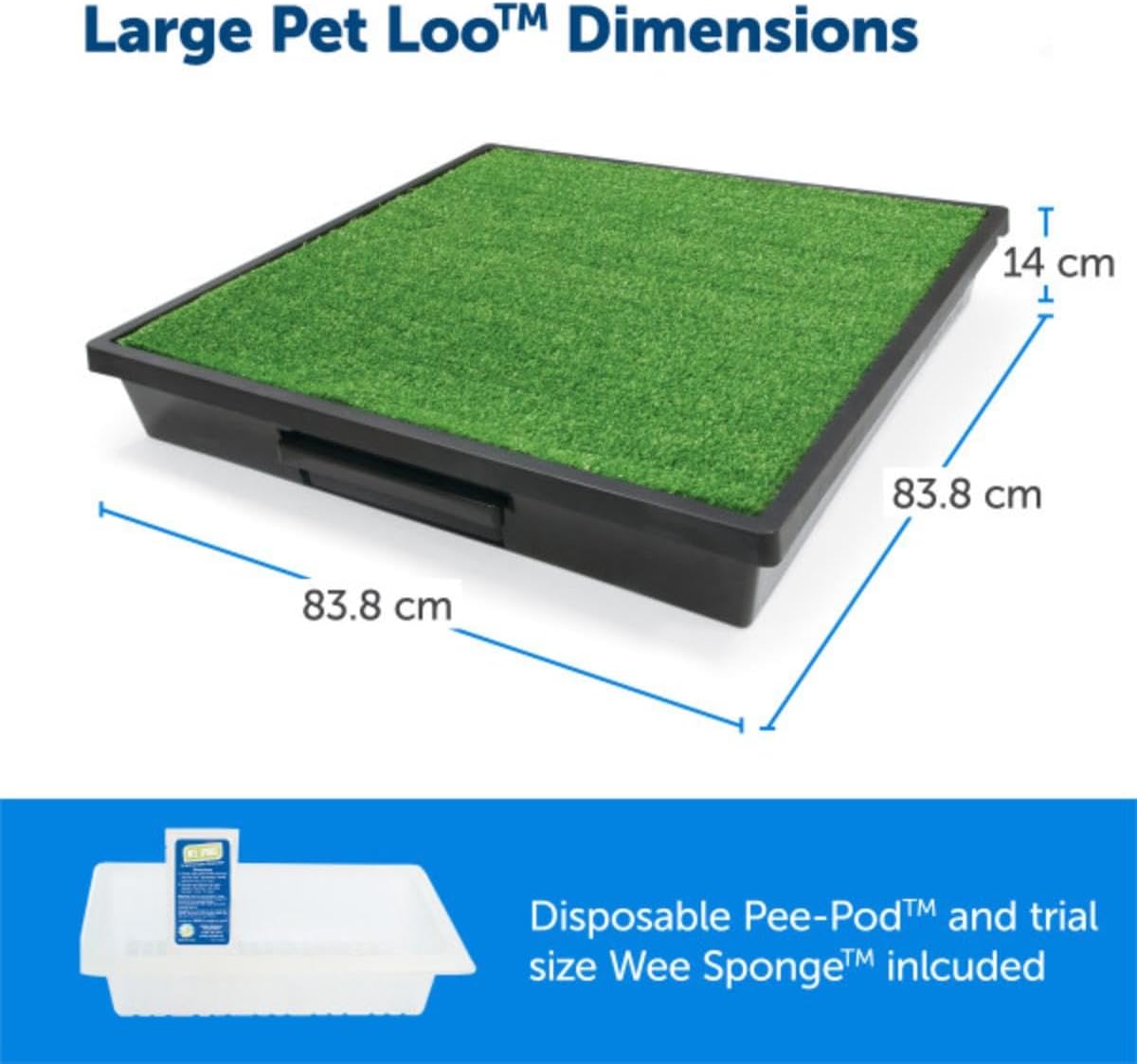 PetSafe Pet Loo Portable Dog Potty,Toilet Alternative for Puppy Pads, Large