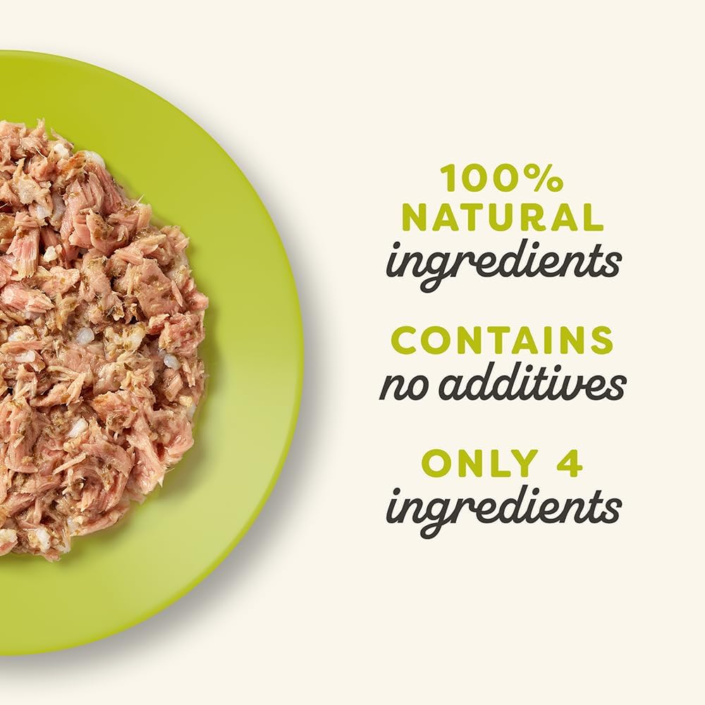Applaws 100% Natural Wet Cat Food Tuna Fillet with Seaweed in Broth, Limited Ingredients Pet Food 70g Tin (Pack of 24)