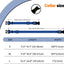 Waterproof Dog Collar, Easy Clean Rubber Quick Release Collar, Fits Small, Medium or Large Dogs