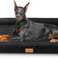 Patas Lague Orthopedic Jumbo Dog Bed for Extra Large Dogs 56''X40'', Waterproof L Shape