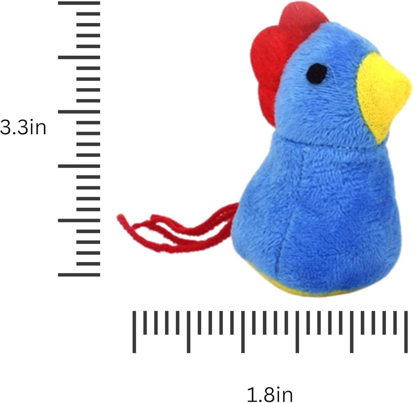 Catnip Cat Toy, 2 Pack Chicken Bird Interactive Chew Kicker Toys