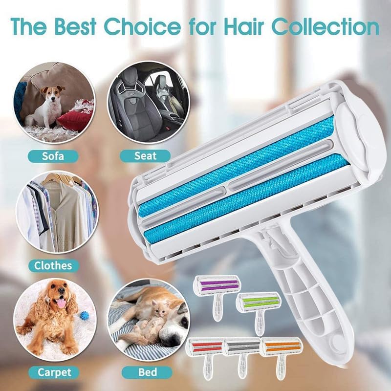 AIMALL Pet Dog Cat Hair Remover, Self-Cleaning Fur Removal Tool for Sofa