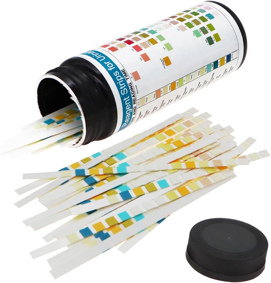60-Count Pet Urine Test Strips for Dogs & Cats - Accurate 10-in-1 Rapid UTI and Health Diagnostic Kit