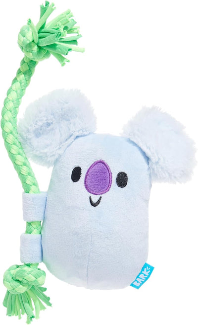 Barkbox Koa Koala Plush Dog Toy - Green Blue Australian Koala Squeaky Soft Dog Toy for All Dog Sizes