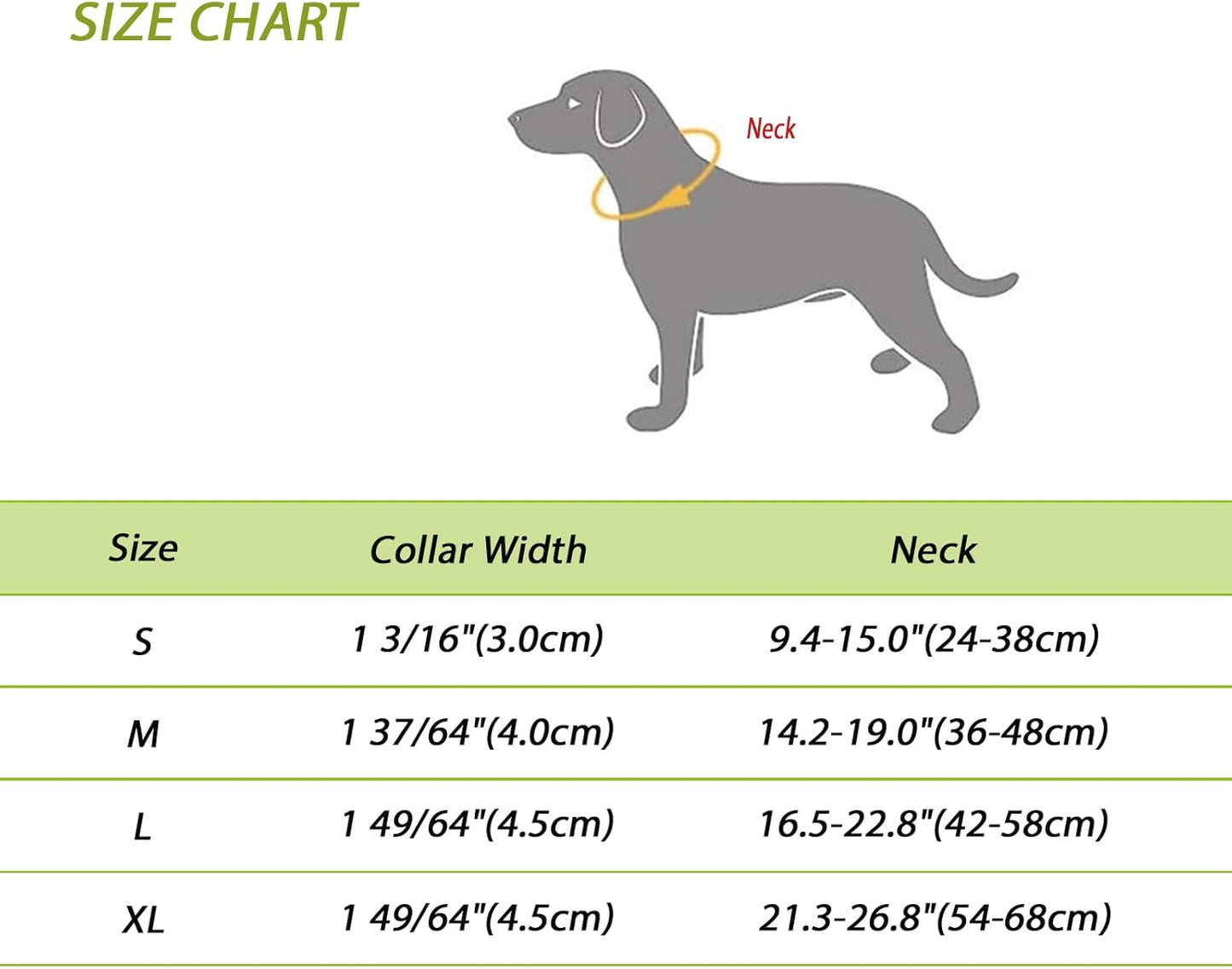 Adjustable Reflective Personalised Thick Dog Collar 1.6 Inch 4 CM Wide with Quick Release Buckle Soft Neoprene Padded Custom Embroidered Pet Name Phone Number for Boy Girl Small Medium Large Dogs
