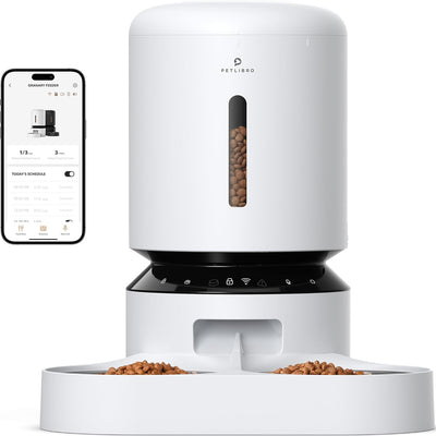 PETLIBRO Automatic Cat Feeder, WiFi Pet Feeder for 2 Cats or Dogs with APP Control, 5L