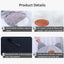 Cat Cave Bed Dog House Cats Tent with Removable Cushion Pillow (Gray, XL-15.75x15.75x15.75 Inches)