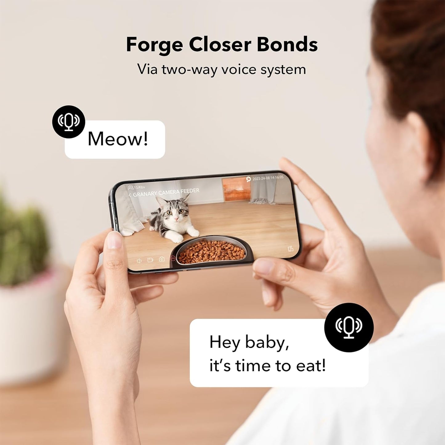 Peltibro Automatic Cat Feeder with Camera