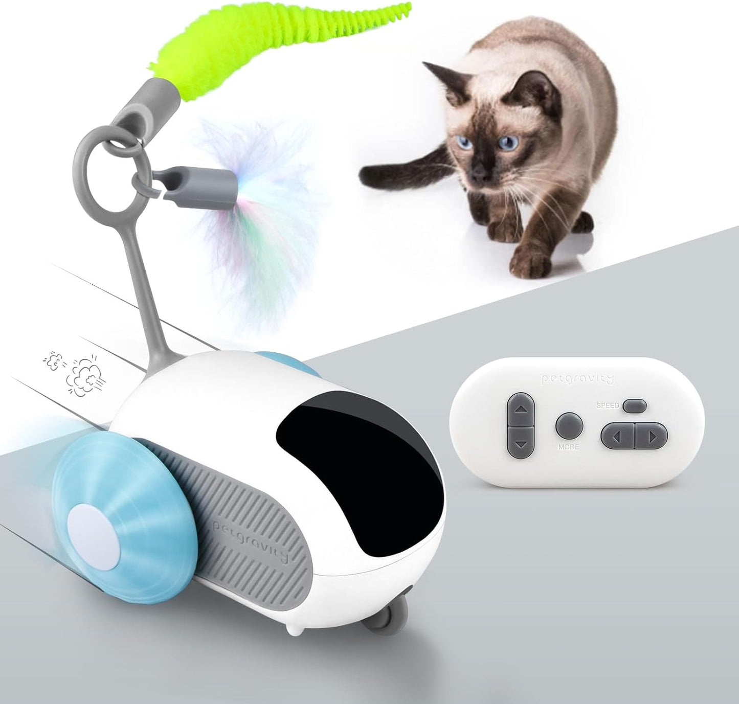 Aymxcls Interactive Cat Toy with Remote Control