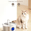Cat Water Fountain Stainless Steel: 108oz/3.2L Cat Fountain for Drinking - Water Level Window