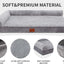 Lazy Lush Bolster Dog Bed for Extra Large Dogs, Memory Foam Orthopedic L-Shape