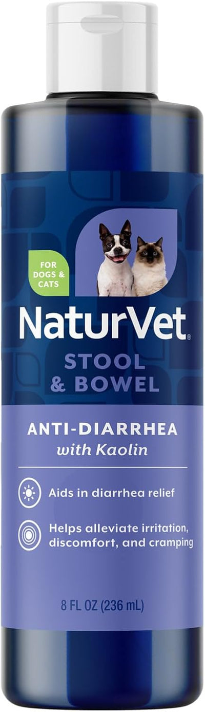 NaturVet Diarrhea Aid for Dogs and Cats, 237 ml