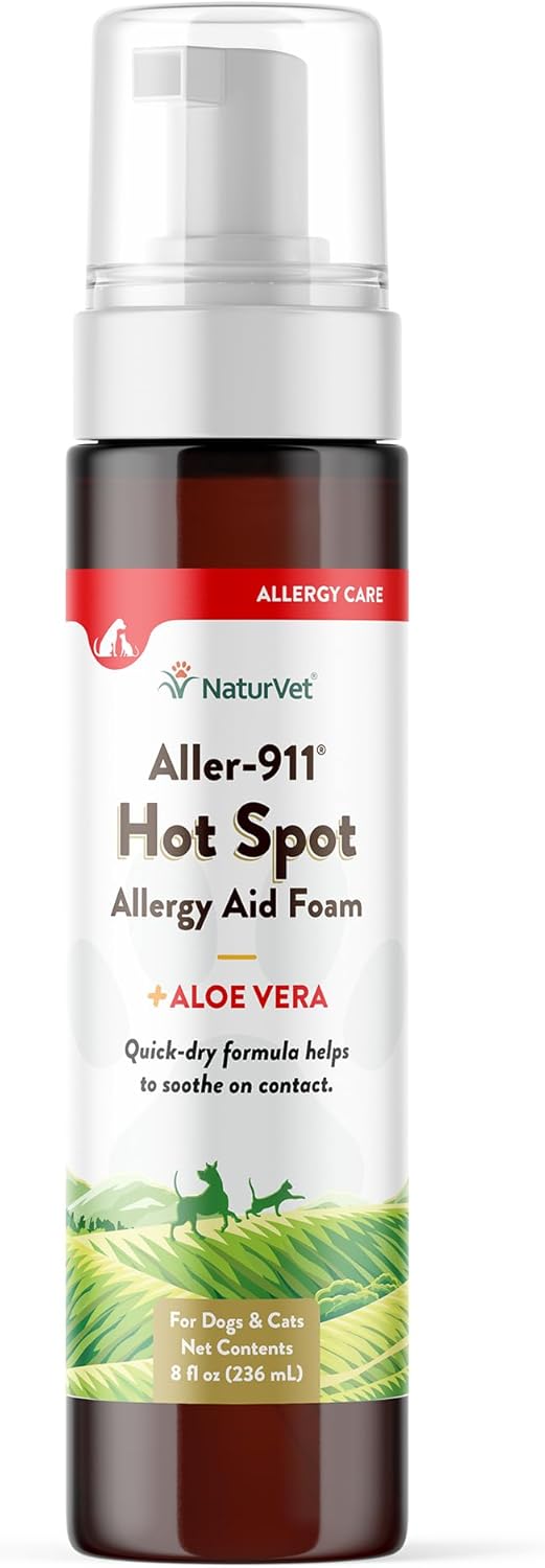 NaturVet Aller-911™ Hot Spot Foam for Dogs and Cats -- 8 fl oz