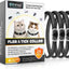 Cat Flea and Tick Collar | 24-Month Flea & Tick Prevention | Adjustable, Water-Resistant & Safe | Natural Ingredients | for Cats of | 4-Pack