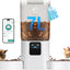 Frienhund Automatic Cat Feeder with Slow Feed for 2 Cats: 5G WiFi Automatic Dog Feeder
