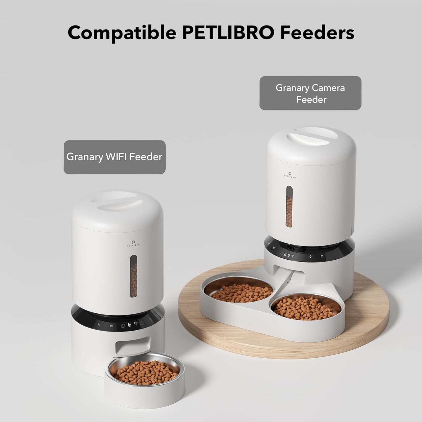 PETLIBRO RFID Automatic Cat Feeder, 5G Wi-Fi Automatic Pet Feeder, 3L One Auto Cat Feeder App Control with Collar Tag Sensor, Tag Activated Automatic Cat Food Dispenser, Pet Food Desiccant Bags