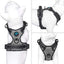 PHOEPET No Pull Dog Harness Medium 3M Reflective Front Clip Vest (M, Grey)