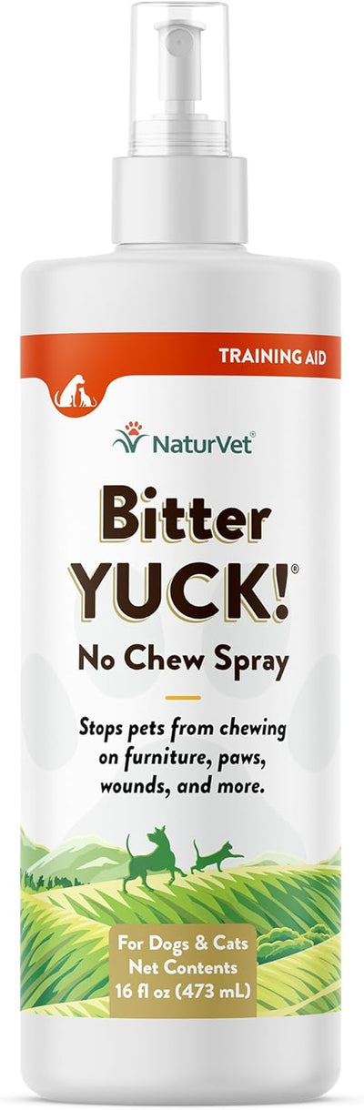 NaturVet Bitter Yuck No Chew Spray, 480 ml