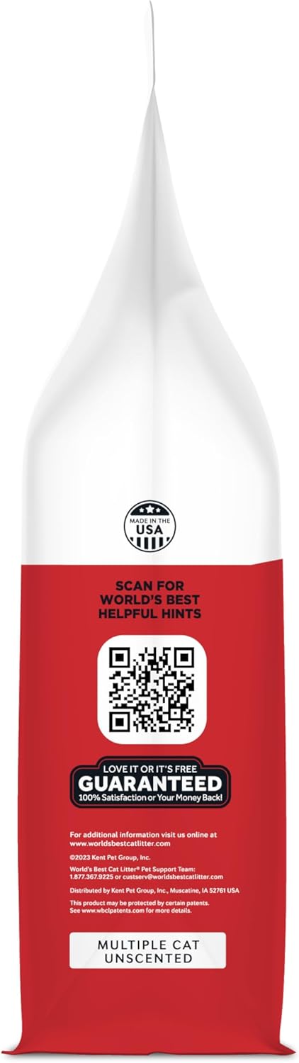 WORLD'S BEST CAT LITTER™ Multiple Cat Unscented, 32-Pounds
