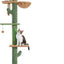 PAWZ Road Cactus Cat Tree Four Tier Floor-to-Ceiling Cat Climbing Tower with Cozy Hammock, Cat Activity Center 9 Feet Green