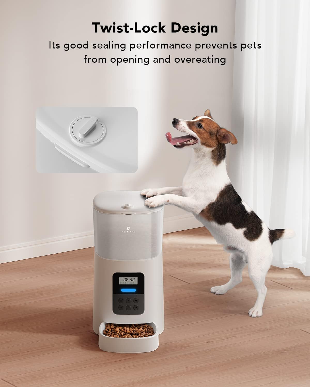 PETLIBRO Automatic Cat Feeder, 6L Auto Pet Cat Dry Food Dispenser with Clog-Free Design