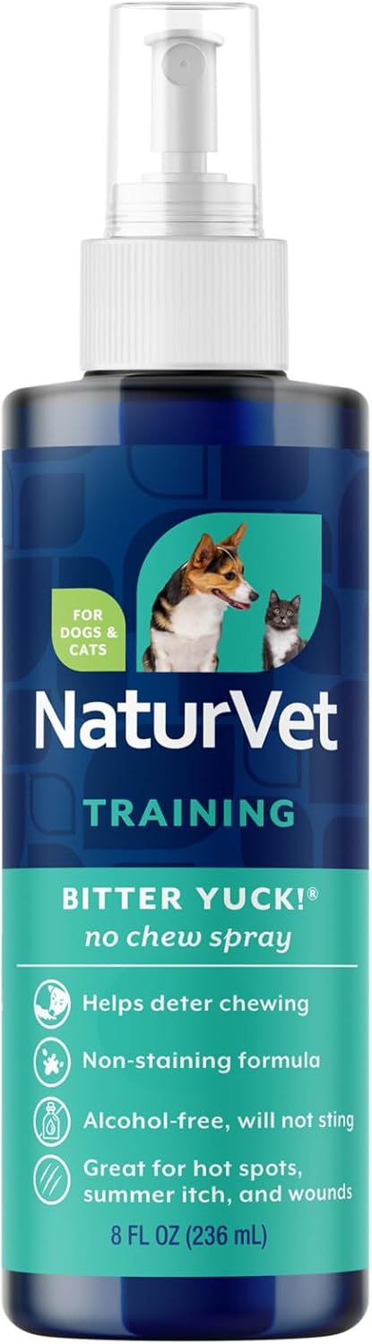 NaturVet Bitter Yuck No Chew Spray, 240 ml