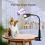 Dog Hair Dryer Stand, Handsfree Hair Dryer Holder for Pet Grooming, 360° Rotating Hair Dryer