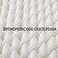 Patas Lague Orthopedic Jumbo Dog Bed for Extra Large Dogs 56''X40'', Waterproof L Shape