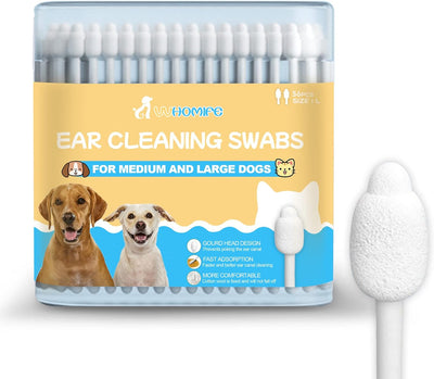 Dog Ear Cleaning Swabs – Gourd-Shaped Design for Safe Pet Ear Care, L-Size, 56 Pcs