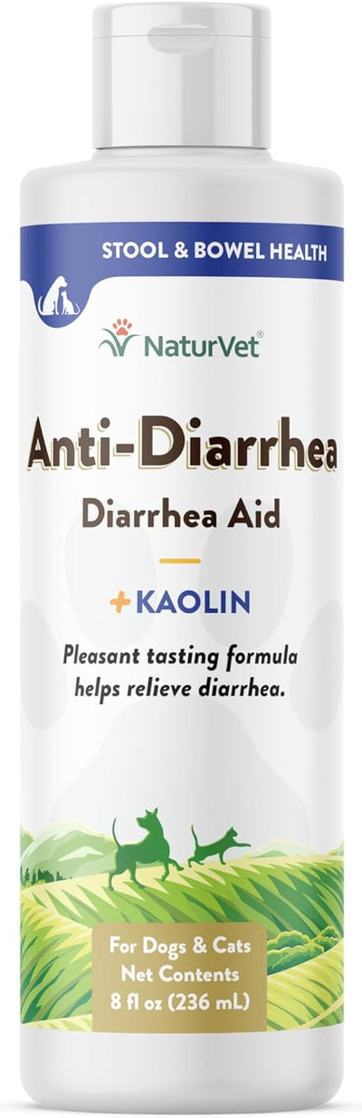 NaturVet Diarrhea Aid for Dogs and Cats, 237 ml