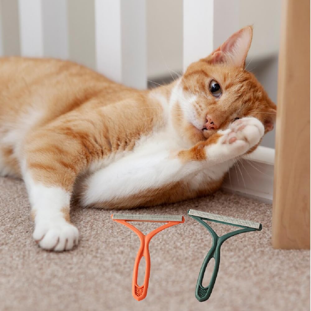 Reusable Portable Lint Remover, Pet Hair Remover Brush for Carpet Sofa, Cat Hair Remover