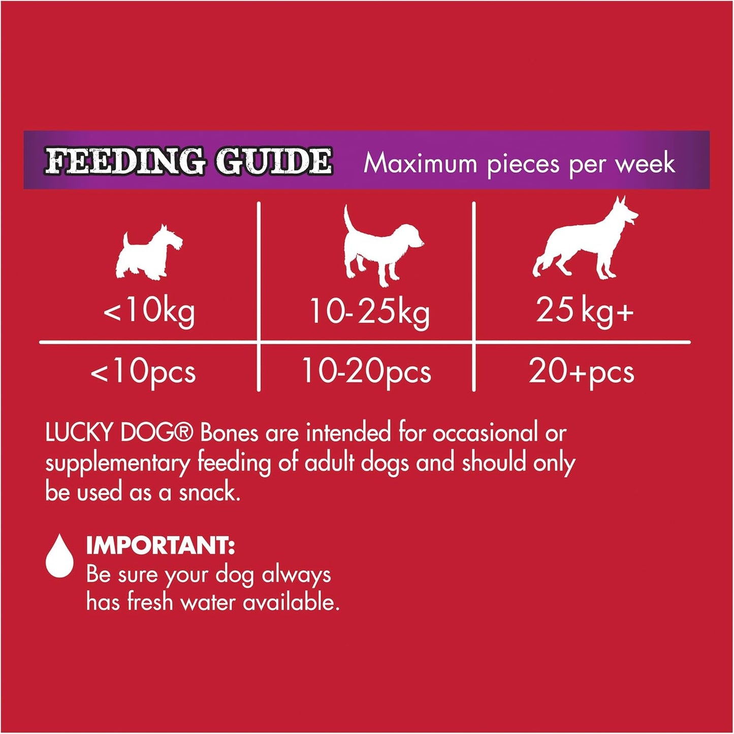 LUCKY DOG Adult Dog Treats Mini Beef and Bacon 800g