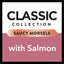 DINE Classic Collection Adult Wet Cat Food Saucy Morsels with Salmon 7 x 85g, 6 Pack (42 Trays)