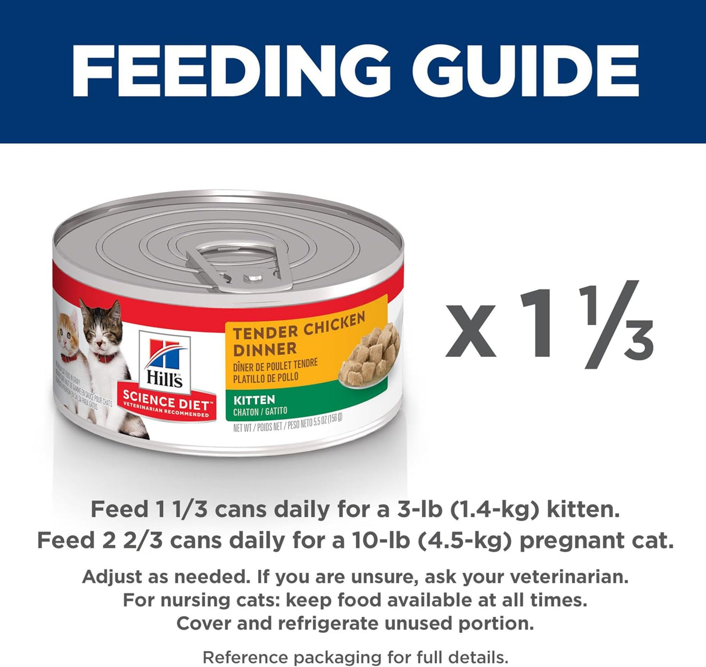 Hill's Science Diet Tender Chicken Flavour Dinners Kitten Wet Food, 156 g (Pack of 24)