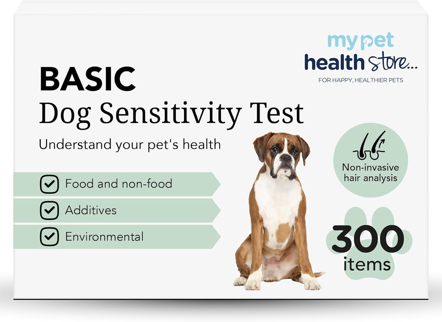 My Pet Health Store Advanced Allergen Test - At-Home Dog Allergy Test | 300 Items | Quick Results