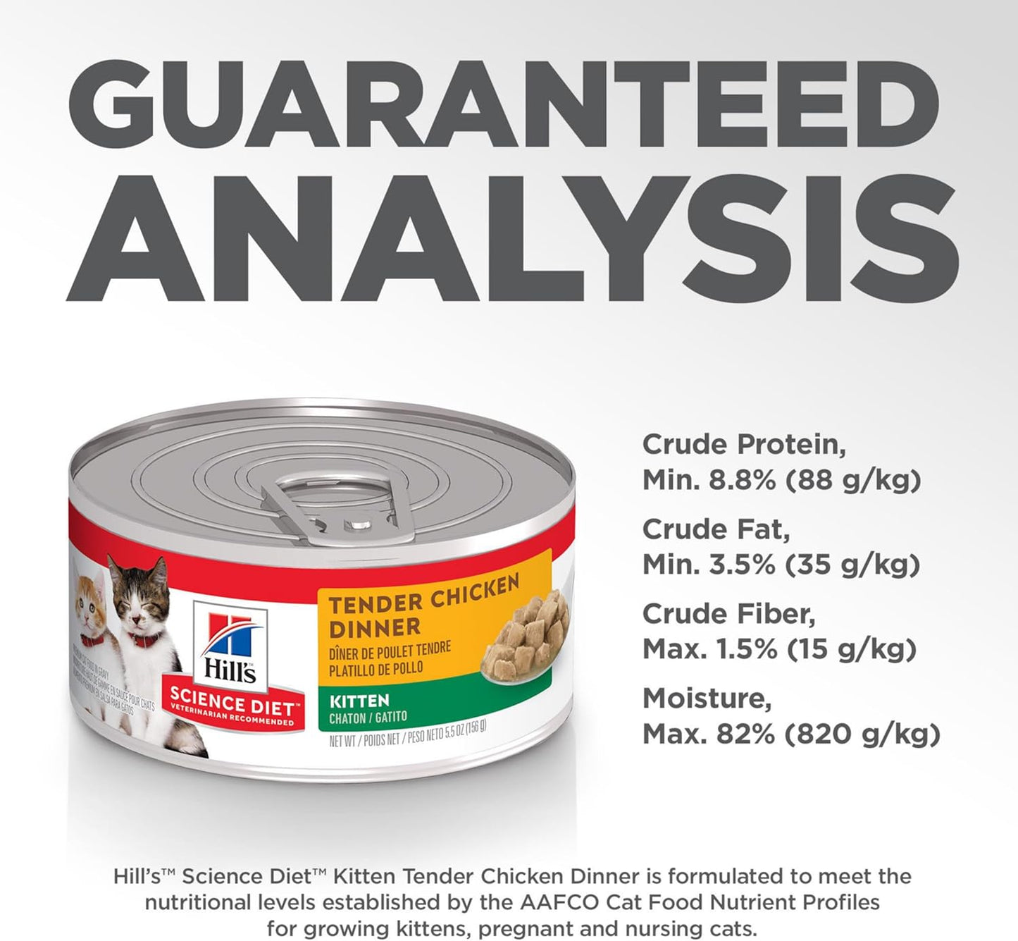 Hill's Science Diet Tender Chicken Flavour Dinners Kitten Wet Food, 156 g (Pack of 24)