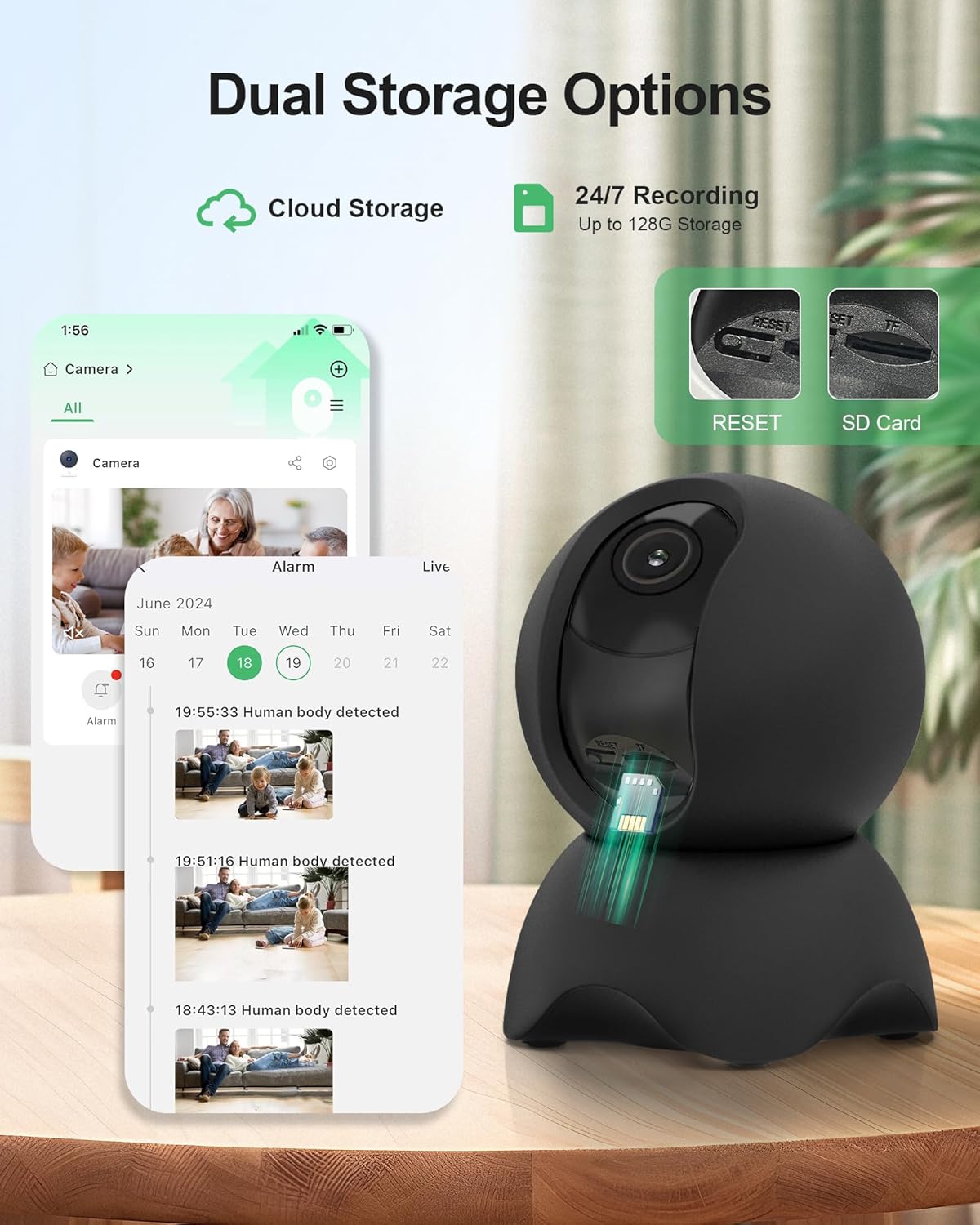 Security Indoor Camera, 1080P HD Dog & Baby Monitor, 5/2.4GHz with Motion Detection，SD & Cloud Storage，Night Vision Pet & Baby Camera Two Way Audio, Privacy Mode