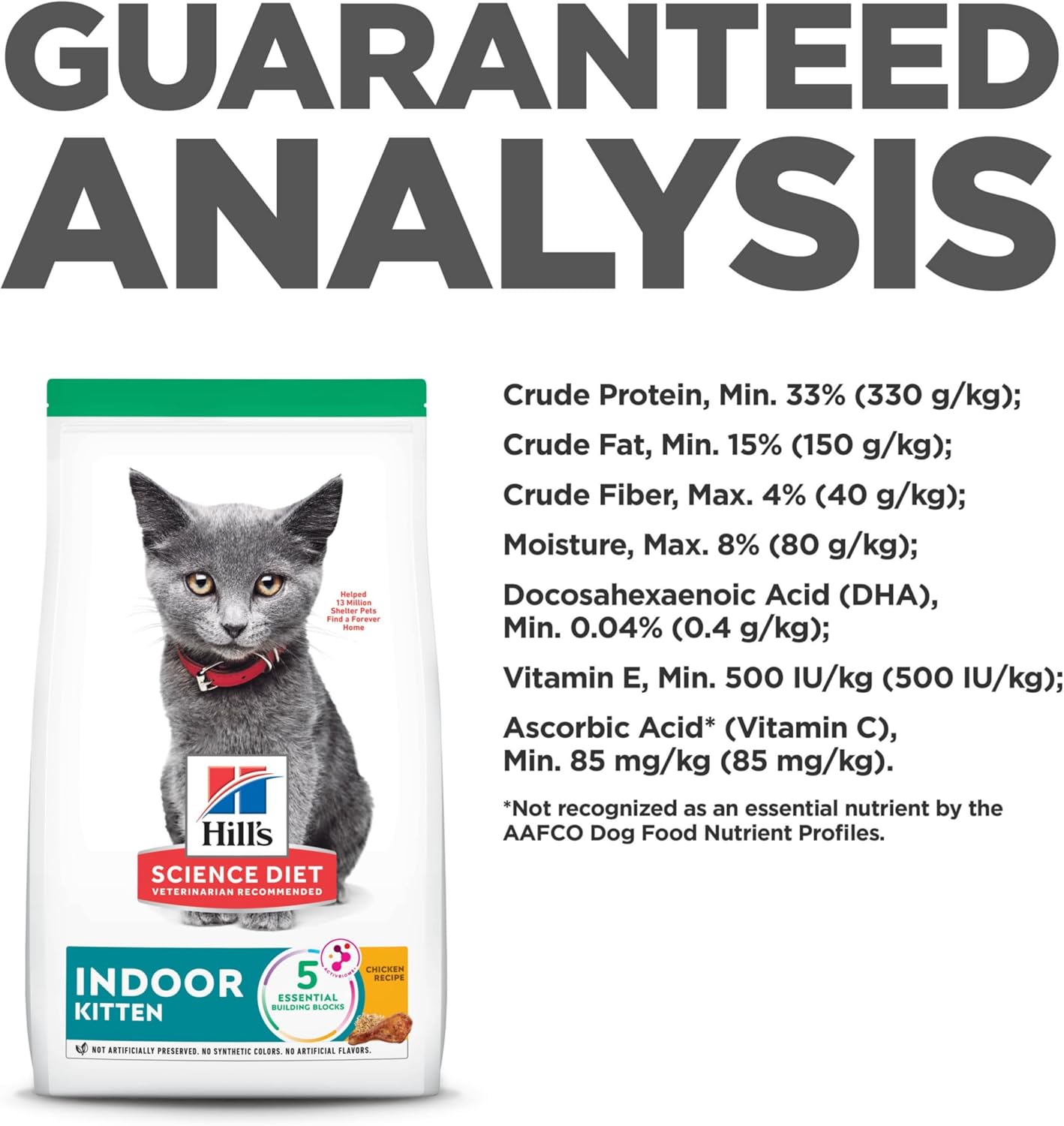 Hill's Science Diet Kitten Indoor Cat Dry Food, 3.17 kg