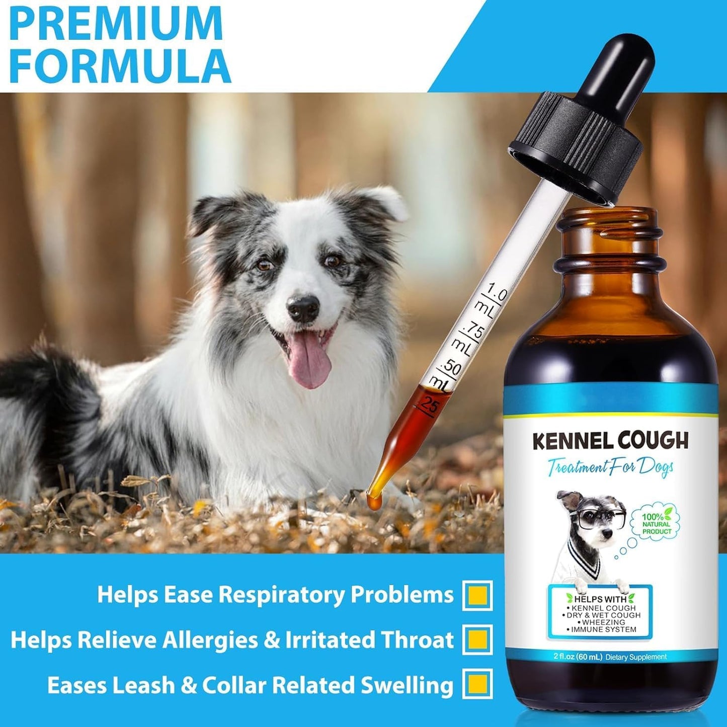 Oimmal Natural Herbal Cough Drops for Dogs - Kennel Cough Relief & Respiratory Support