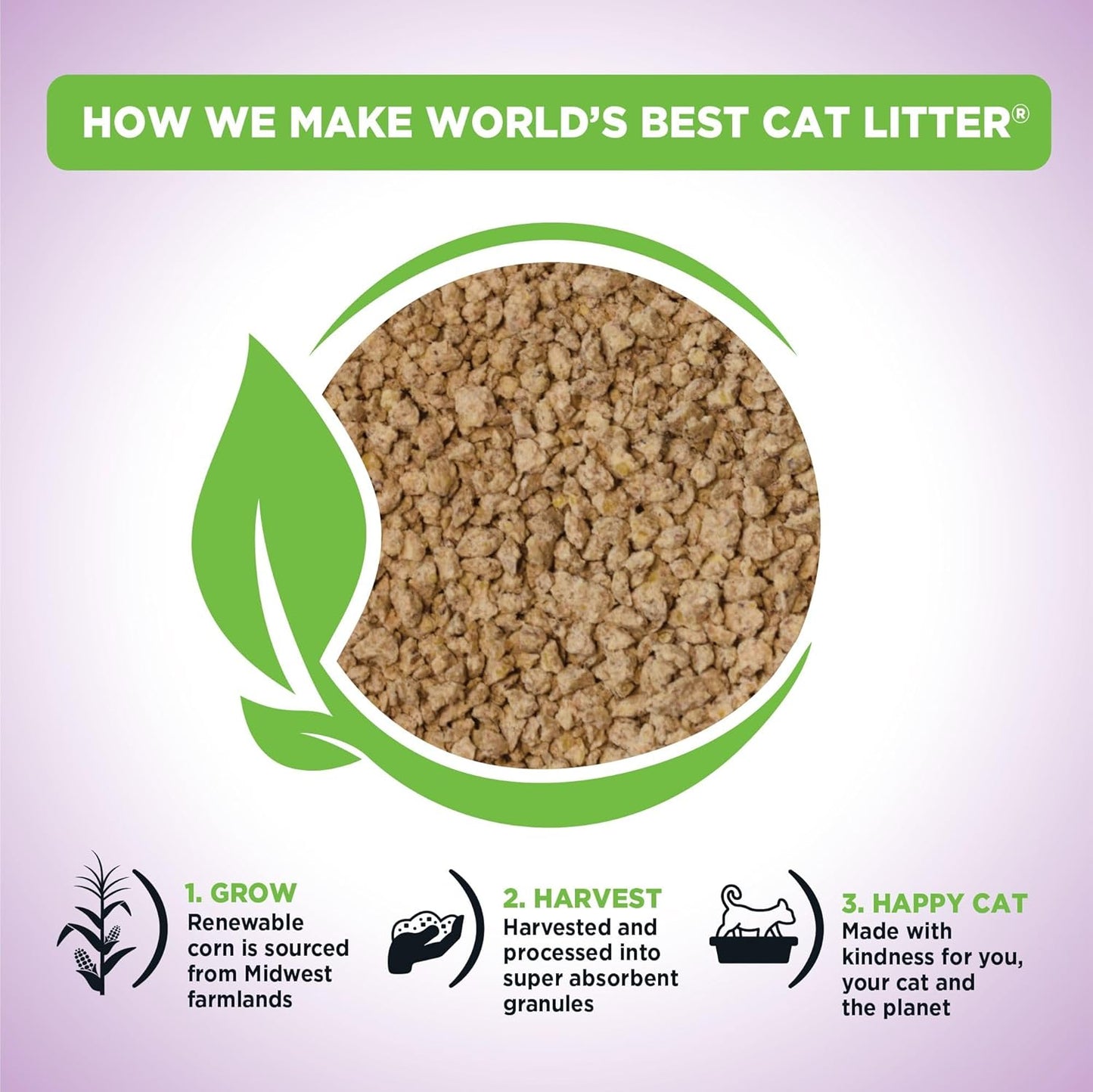 World's Best CAT Litter Multiple Cat Lavender Scented 8 Pounds