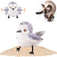Cat Toys Flapping Bird (No Flying), Lifelike Sandpiper Chirp Tweet, Rechargeable Touch Activated Kitten Toy Interactive Cat Exercise
