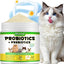 VT- Probiotics for Cats | Cat Probiotic Power | 12 Strains Prebiotics | Beef-Flavored Digestive Powder Supplement | 5 Billion CFUs | Gut Health Support | for All Ages and Breeds | 120g