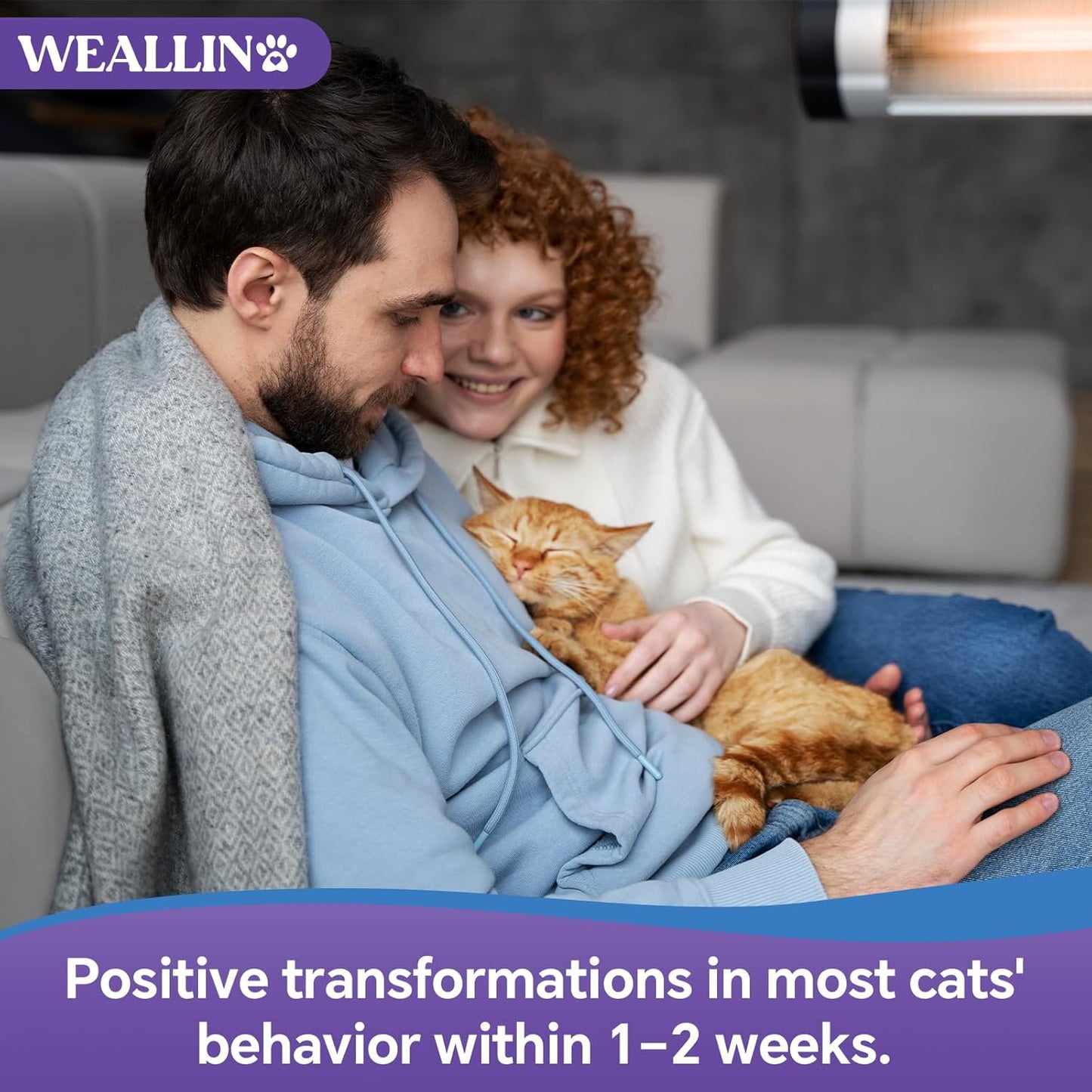 Cats Calming Spray - 2 Pack, Natural Calming Solution for Cats-Cat Facial Pheromone, Reduce Stress, Anxiety, Scratching, Hiding, Suit for Home, Travel, Vet Visits, Protect Furniture, Floors
