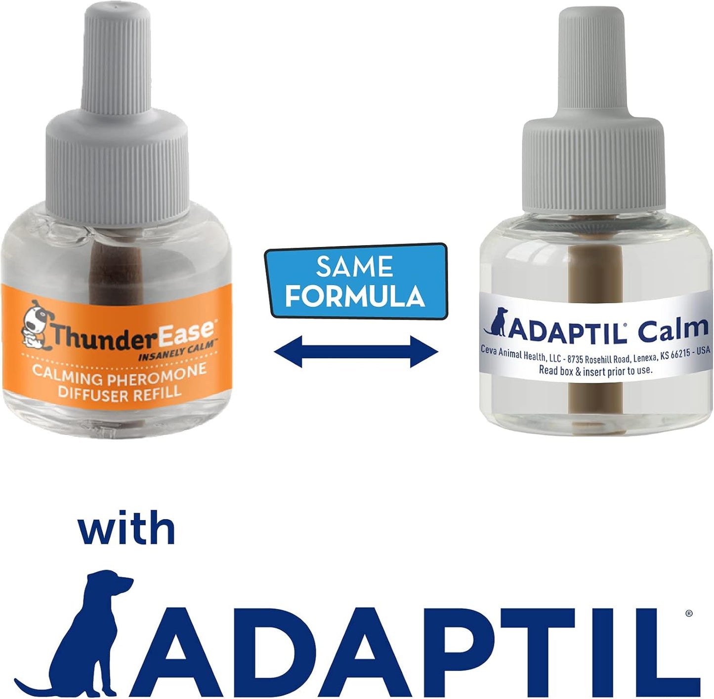 ThunderEase Dog Calming Pheromone Diffuser Refill | Powered by ADAPTIL (60 Day)